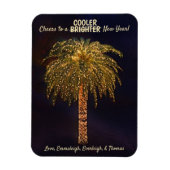 Neujahrswünsche und Weihnachtsbaum auflockern Magnet (Vertikal)