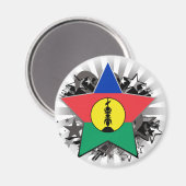 Neukaledonia Star Magnet (Vorderseite/Rückseite)