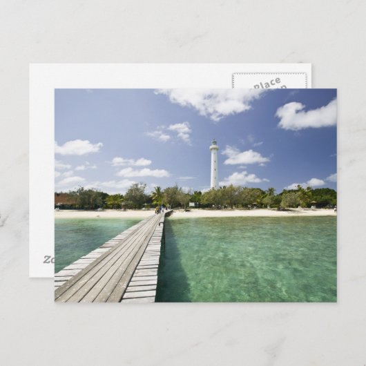 Neukaledonien, Amedee Islet. Amedee Islet Pier. Postkarte (Vorne/Hinten)