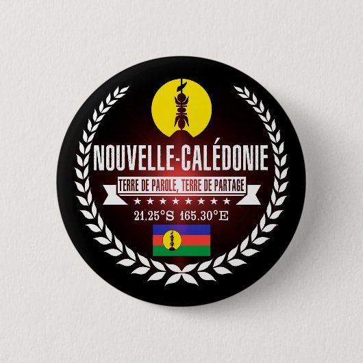 Neukaledonien Button (Vorderseite)