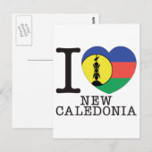 Neukaledonien Liebe v2 Postkarte (Vorne/Hinten)