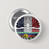 Neukaledonien Neukaledonien Frankreich Treppe Button (Vorne & Hinten)