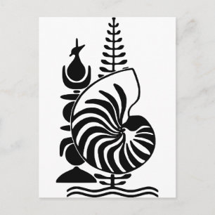 Neukaledonien - Offizielle Wappen Heraldry Postkarte