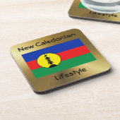 Neukaledonienflagge+Untersetzer Untersetzer (Linke Seite)