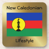 Neukaledonienflagge+Untersetzer Untersetzer (Vorderseite)