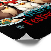 Neulich festliche Spaß Weihnachten Otter Tiere Tie Poster (Ecke)