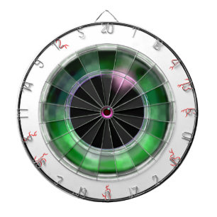 Neulich merkwürdig realistisch grünes Auge Dartscheibe