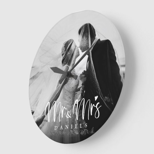 Neulich romantische moderne Personalisierte Großuh Große Wanduhr (Winkel)