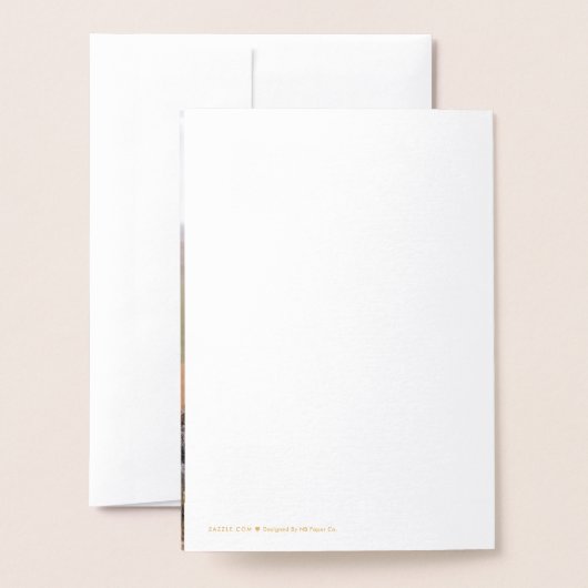 Neulich verheiratete Holiday Peace Liebe Joy Kisse Folienkarte (Rückseite mit Umschlag)