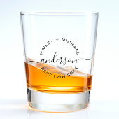 Neulich verheiratete Paare Schnapsglas