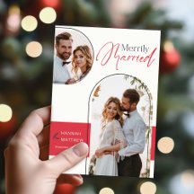 Neulich Verheirateter Urlaub Hochzeit Schwarz Rot