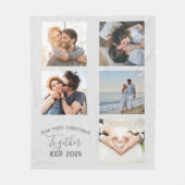 Neulich vermählt unser erstes Weihnachtsfest zusam Fleecedecke (Vorderseite)