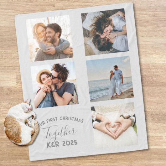 Neulich vermählt unser erstes Weihnachtsfest zusam Fleecedecke