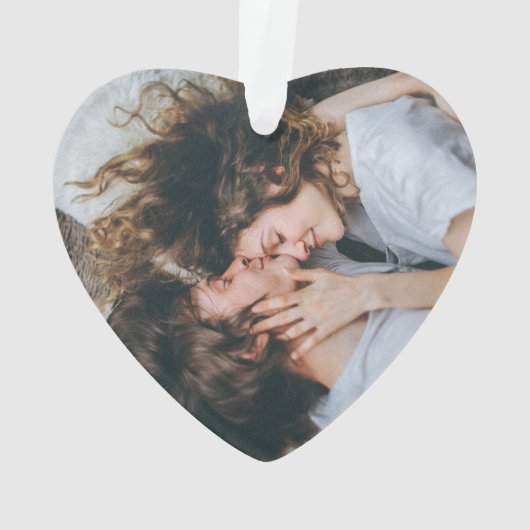 Neulich vermählt unser erstes Weihnachtsfest zusam Ornament (Rückseite)