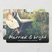 Neulich Weihnachten Verheiratetes Foto Urlaub (Vorne/Hinten)