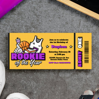 Neuling des Jahres - Eintrittskarte zum ersten Geb Einladung