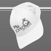 Neulinge Bride Imitats Ringe bestickter Pflaster Truckerkappe