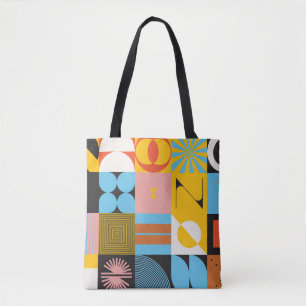 Neumodern Abstrakt: Geometrisches Jazz Tasche