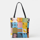 Neumodern Abstrakt: Geometrisches Jazz Tasche (Rückseite)