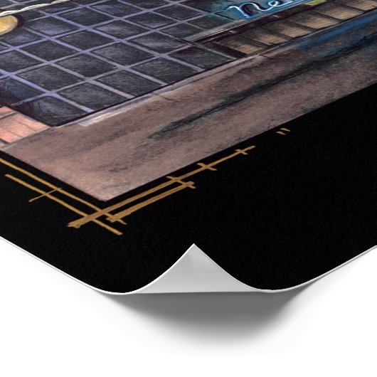 Neumond-Antrieb Poster (Ecke)