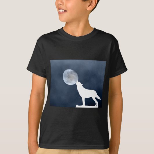 Neumond - heulender Wolf T-Shirt (Vorderseite)