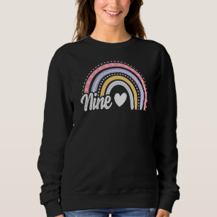 Neun 9 Jahre alt Neunte 9. Geburtstagsmädchen Nied Sweatshirt