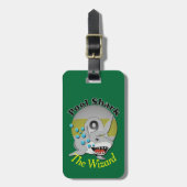 Neun Ball-Billard-Pool-Haifisch Gepäckanhänger (Vorderseite vertikal)