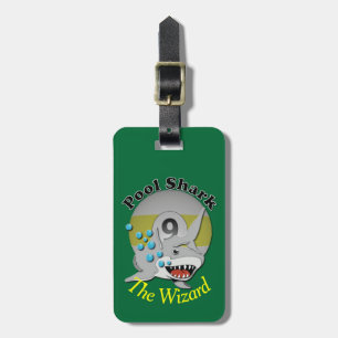 Neun Ball-Billard-Pool-Haifisch Gepäckanhänger