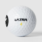 Neun Bambus-Blätter im Kreis Golfball (Logo)