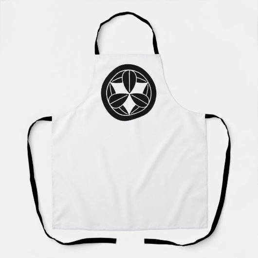 Neun Bambus-Blätter im Kreis Schürze (Vorderseite)