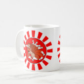 Neun banden roten Fox an (Kitsune) Kaffeetasse (Vorderseite Links)