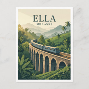Neun-Bogen-Brücke Ella Sri Lanka Reise Postkarte