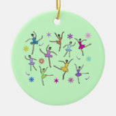 Neun Damen, die Verzierung tanzen Keramikornament (Vorne)