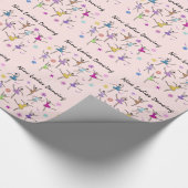 Neun Damen-Tanzen Geschenkpapier (Ecke)