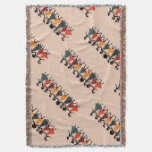 Neun Damen tanzen Stencil Retro Stil 4 Decke (Vorderseite Vertikal)