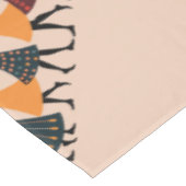 Neun Damen tanzen Stencil Retro Stil 4 Tischdecke (Schrägansicht)