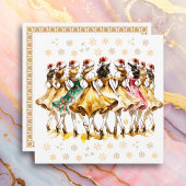 Neun Damen tanzen | Zwölf Tage Weihnachten