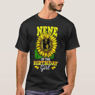Neun der Geburtstagsmädchen Sonnenblume Geburtstag T-Shirt