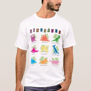 Neun Dinosaurier-T - Shirt