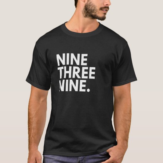 NEUN DREI NINE Area Code 939 Puerto Rico USA T-Shirt (Vorderseite)