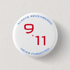 NEUN ELEVEN ERINNERTEN SICH AN VERGESSEN WEISSE RO BUTTON