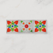 Neun Flecken-Herz-Steppdecke Mini Visitenkarte (Rückseite)