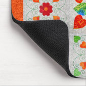 Neun Flecken-Herz-Steppdecke Mousepad (Ecke)