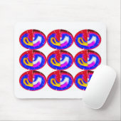 Neun fliegende Untertassen Mousepad (Mit Mouse)