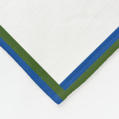 Neun Foto Blue Green Border Per Keepake   Fleecedecke (Ecke)