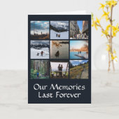 Neun Foto Collage benutzerdefinierte Grußkarte Karte (Gelbe Blume)