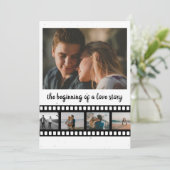 Neun Fotos Collage Inspirational Save the Date (Stehend Vorderseite)
