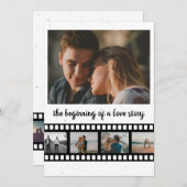 Neun Fotos Collage Inspirational Save the Date (Vorne/Hinten)