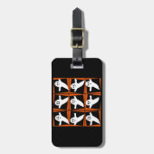 Neun Geist-Pop-Kunst-Halloween-T-Shirt und Gepäckanhänger (Vorderseite vertikal)