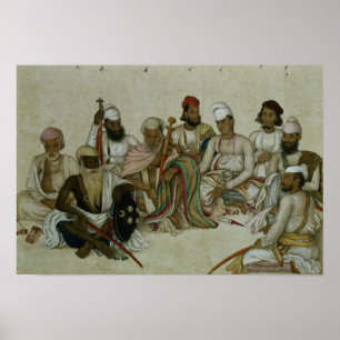 Neun Höfe und Diener der Raja Poster